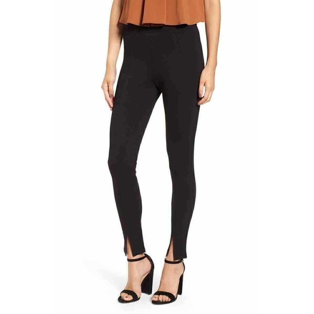 4Si3Nna Womens Stretch Knit Seamed Leggings XS
